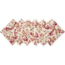 DII Colección rústica de Hojas de otoño, decoración de Mesa de Acción de Gracias y otoño, Juego de servilletas, 20 x 20, 6 Piezas - 1 - Ver 1