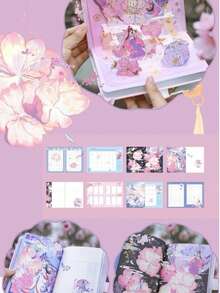 Sumérgete en un mundo de fantasía y elegancia con este lujoso set de escritura, perfecto para amantes de la papelería fina, la cultura asiática y el diseño detallado. Es el regalo perfecto para quien valora la belleza, la caligrafía o simplemente desea un diario para atesorar sus pensamientos más preciados. Incluye pluma estilográfica con detalle floral, contiene un tintero de color negro retro añadiendo un toque vintage. incluyendo set de cartuchos de colores vibrantes para que puedas comenzar a escribir de inmediato - Negro - Ver 2