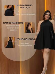 Women's Plus Size Short Party Dress Comfortable G1 G2 G3 - MILITARY - View 2