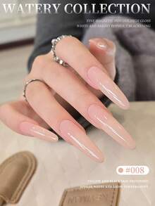 XEIJAYI XEJAYI 6-Color 15ml Ice-Through Nude Gel Nail Polish Set, UV LED Soaking Nail Gel, Semi-Permanent, DIY Salon Quality Nail Art Gel - 彩色 - 查看 4