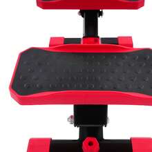 Portable Pedal Exerciser Foot Pedal Exercise Machine With Pull Ropes - red and black - View 11