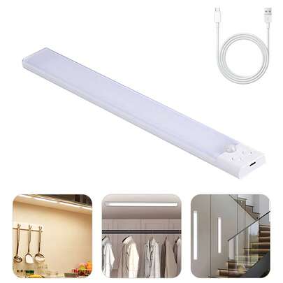 1PC Three-Color Light-Responsive Sensor Lamp, Intelligent Sensor Night Light (20cm-400mAh, 30cm-600mAh, Three-Speed Adjustable), Suitable For Lighting In Living Rooms, Study Rooms And Bedrooms.