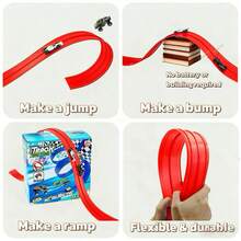 16FT DIY Track Racing Car Toy Set, Suitable As Children's Gift