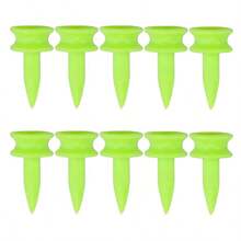 50pcs Durable Polycarbonate Golf Tees - 25mm Green Tee Set For Golf Practice | Unbreakable & Flexible Design, -Friendly & Long-Lasting, Perfect For Driving Range & Training - 50pcs - View 6
