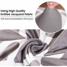 Large Size High Back Strench Knitted Dining Chair Covers Set Of 6, Elastic Kitchen Chair Slipcovers Removable Nonslip Hotel Dining Room Ceremony Banquet Wedding Party 6 Pack - Grey-btc01 + 4 Pack - View 5