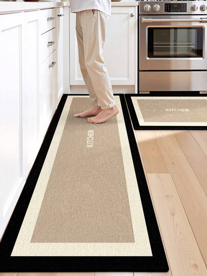 DAJIANG 1 قطعة سجادة باب مخملية سميكة، سجادة غير انزلاقية للمطبخ، سجادة مريحة، سجادة مدخل، سجادة أرضية للمطبخ، قابلة للغسل في الغسالة، سهلة التنظيف، ديكور منزلي، مناسبة للخريف/الشتاء، عيد الميلاد، ، غرفة النوم، المدخل وما إلى ذلك.