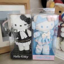 1 件 Sanrio Hello Kitty 可爱长腿猫毛绒吊坠娃娃玩偶钥匙扣包包饰品，节日礼物