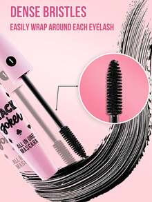 MISSLYN-3PCS Black Joker Eye Makeup Set, Black Joker All In One Mascara, Multi-Effect In One, One Multi-Effect, Curling, Thickening, Lengthening, No Caking, Anti-Smudge,Dip Eyeliner 1Pc Eyeliner Pencil, Liquid Eyeliner, Long Lasting Eyeliner, Creamy Eyeliner Gel, Waterproof And Sweat-Proof Eyeliner Gel, Black Joker Eyeshadow Palette, 15-Clolor Shimmer Matte Eyeshadow Palette, Warm Brown, Smoky Eyes, Colorful, Long Lasting, Ultra Pigmented, Blendable, Y2K Makeup, Party, Beach, Travel, Holiday, - #1+#10+#2 - 查看 4