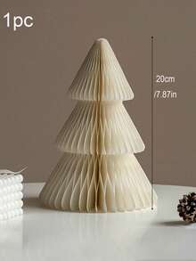 1个3D折叠纸圣诞树装饰品，迷你圣诞树桌面摆件，适用于家居、办公室、派对节日餐桌装饰、节日桌面展示、圣诞家居装饰、婚礼餐桌中心装饰、节日家居和厨房装饰、圣诞装饰房间装饰、冬季圣诞装饰、家居圣诞礼物、圣诞装饰 - 彩色 - 查看 15