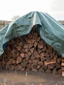 Lona impermeable para exteriores de 3x4m | Tela de polietileno reforzada de 180g/m² con ojales, resistente al desgarro para pintura al aire libre, toldo con ojales anticorrosión y cuerdas perimetrales