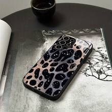 Funda de vidrio para iPhone 17air/16E/15/14/13/12/11 plus, Pro, Promax, X/XS/XR/XSMAX,  Galaxy A03/A03S/A05S/A06/A07/A11/A12/A13/A14/A15/A16/A17/A22/A22/A23/A26/A31/A32/A34/A35/A36/A52/A53/A73, S21/S22/S23/S24/S25 Plus, Ultra, funda de vidrio reflectante, buena sensación al tacto, protección de borde suave, adecuada para hombres y mujeres - Negro - Ver 7