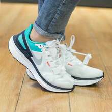 Nike Nuevas zapatillas de running para mujer, AIR ZOOM STRUCTURE 25, zapatillas de fitness para exteriores, zapatillas casuales, carreras de larga distancia, estabilidad, amortiguación, carreras en carretera. - Blanco - Ver 2