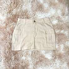 Women's Cargo Skirt With Star Rhinestone Shine - 米色 - 查看 5