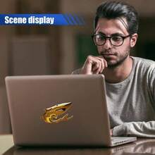 2PCS 3D Shark Metal Car Emblem Sticker Decal - 3.5*1. Cool Fish Nameplate Sticker Auto Body Badge Decal, Car Fenders Bumper Stickers SUV Motorcycle Truck Window Laptop DecorationSilver - Vàng - Xem 6