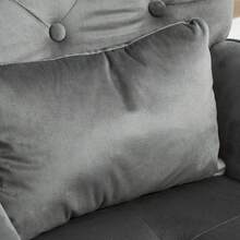 HOMCOM Rocking Chair With Stool, Relaxing Chair With Cushion, Velvet Look, Wingback Chair With Wooden Legs For Bedroom, Living Room, 66 X 96 X 101 Cm, Dark Grey