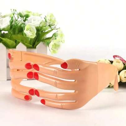 1pc Novelty Hand-Shaped Eyeglasses, Fun Party Glasses, Unique Fashion Accessory, Suitable For Dancing And Events, Unisex Creative Eyewear, Street Photography Exaggerated Frameless Glasses, Stage Performance Crazy Party Queen Fashion Glasses, Masquerade Ball Beach Party Glasses