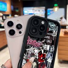 ¿Qué diseño de muñecas de terror? ¿Qué funda de teléfono? Compatible con fundas de teléfono   17  16 Pro Max  15 Pro Max  13 y  12 Hecho de material de TPU que brinda protección contra golpes y caídas Regalo perfecto para amigos y familiares de Halloween - Negro - Ver 3