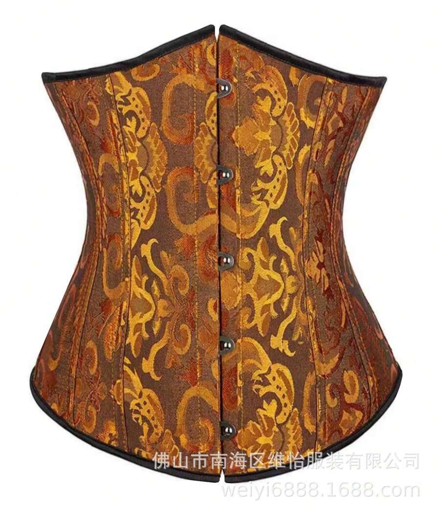 Plus Size Shapewear Tops - vàng đen - Xem 1