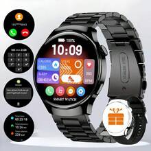 1 件 1.50 英寸高清全触摸屏智能手表，100 多种运动模式、计步器、天气预报、无线通话、消息提醒、远程摄像头、音乐播放器、DIY 壁纸，适合男士、女士、朋友、情侣、长辈作为节日礼物 - 彩色 - 查看 15