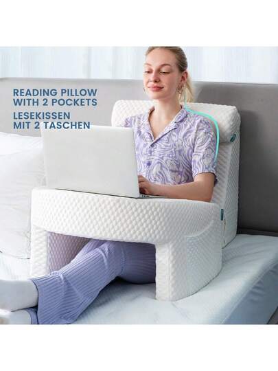 1pc Extra Large Adult Reading Kussen Ergonomic Armrest Cushion, Relaxation While Reading, Convenient Office Outdoor