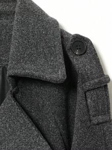 DEEKA Autumn/Winter New Women's Fashion Classic Double-Breasted Windbreaker Coat - Grey - View 9