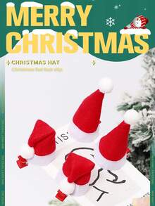 Christmas Hair Clips Classic Little Red Riding Hood Clip Festival Party Mini Bow Hair Clip Creative Cute Drop Clip - Red - View 8