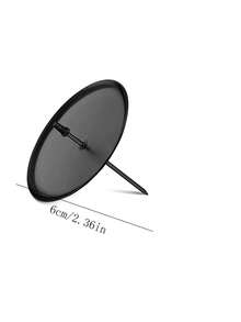1pc Black Cone Candle Holder, Black Rimmed Tray, Advent Wreath Candle Holder, Metal Candle Holder To Secure Candles, For Advent, Wedding, Christmas, Party, Dinner Table Centerpiece, Valentine's Day, Holiday Party Decor - Multicolor - View 2