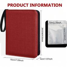 Bìa đựng thẻ bóng chày 400 ngăn – Album thẻ giao dịch 4 ngăn với 50 ngăn đựng, hộp đựng thẻ cho MTG, – Quà tặng cho bé trai, bé gái, nhà sưu tập - Nhiều màu - Xem 14