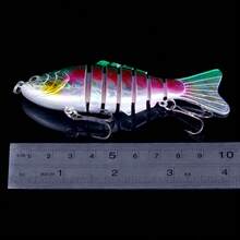 6pcs Bionic Mini Fishing Lures, Equipped With Triple Hooks, Suitable For Freshwater And Saltwater Swinging Lures - Multicolor - View 5