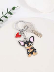 1个金属合金肌肉强壮狗狗钥匙扣，时尚背包手提包挂件配饰，帅气迷人的男孩汽车钥匙扣挂件，男友节日礼物，送给好朋友的生日钥匙扣挂件礼物 - 彩色 - 查看 9