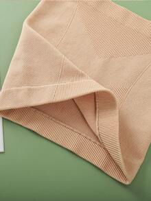 1件装女士纯色尼龙无缝跑步护腹塑身腰带，适合日常穿着