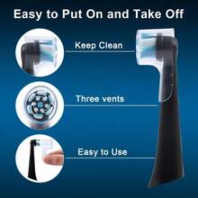 6 Pack Dustproof Toothbrush Heads Cover Case Compatible With OB IO Series Pro 1000 1500 5000 7500 Electric Toothbrushes, Protective Travel Cap For Brush Heads, Keeps Bristles Clean, Hygienic Storage, Durable Travel-Friendly Design, Fits Most Head Sizes, Prevents Debris, Ideal For Home, Dorm, And Office On-The-Go, Great For Daily Use And Shared Routines, Convenient For Family Care And Personal Oral Hygiene Maintenance, Enhances Travel Convenience And Organization, Premium, Practical, And User-Friendly Accessory Choice For Clean, Fresh Experiences - Multicolor - View 7