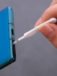 超迷你小孔清洁刷，防堵塞，超薄多功能除尘工具，淋浴清洁刷，浴室超细尼龙刷，喷嘴防堵塞清洁工具，浴室配件，适用于充电口、扬声器、手机和淋浴喷头的清洁套装 - 电子产品和家居用品的绒毛/碎屑清除刷套装，新年清洁必备品