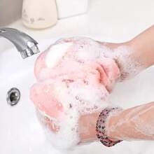 可拉伸大号成人沐浴海绵，耐用优质沐浴泡沫器