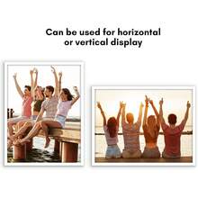 Americanflat - Marco para póster de 18 x 24 pulgadas con plexiglás pulido, colección aerodinámica, marco de fotos con borde para exhibición de pared, accesorios para colgar incluidos, color - Blanco - Ver 8