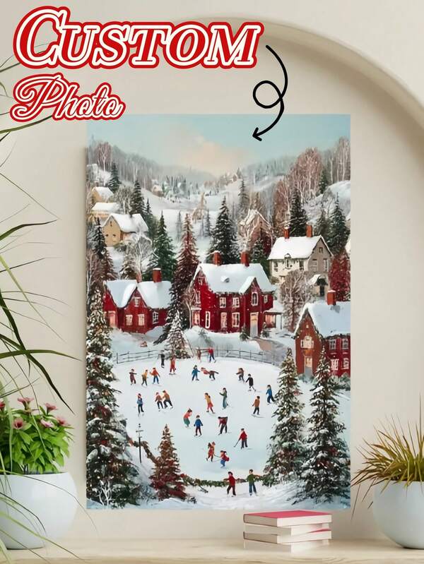 1pc Custom Poster, Create Your Own Design With Personalized Photo Or Text, Premium Quality Print For Home Or Office Wall Decoration, Unique And Thoughtful Gift For Friends And Family On Birthdays, Christmas, Thanksgiving, Halloween, And Special Events