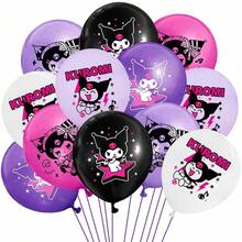 6/24pcs Sanrio Kuromi Party Balloons, Kuromi Cartoon Party Decorations, Theme Party Supplies, Birthday Party Balloons, Holiday Gifts
