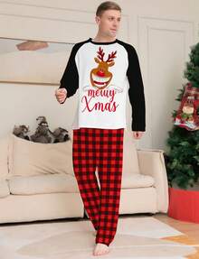 Men Loungewear Sets - Black and White - View 3