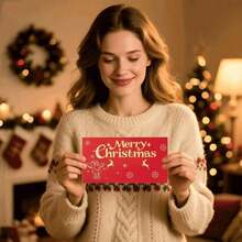 2026 New Money Clip, Festival Gift BoxSanta Claus Hot Stamped Folding Red Envelope, Red Envelope Christmas Surprise Party Savings Box, Cartoon Card, Creative 6-Card Folding Cash Gift Wallet, Unique Multi Functional Cash Box, Cash Envelope,