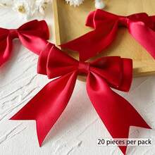 20pcs Double-Layer Handmade Bow DIY Headwear Hair Accessories Decorative Supplies, Macaron Bow Packaging Materials, Decorationbowknotnot Small Accessories, Ballet Style - Multicolor - View 10