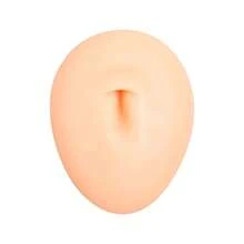 Silicone Left Ear Model For Acupuncture Practice, Soft Ear Display Teaching Model Used For Body Acupuncture And Jewelry Display