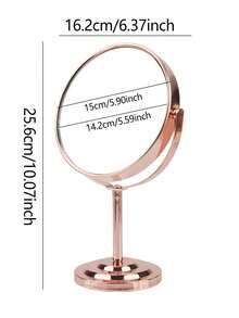 1/2个化妆镜，桌面简约大号公主镜，双面放大镜，适用于宿舍/梳妆台，化妆，价格实惠，房间装饰，梳妆台，旅行，卧室，化妆配件，镜子，化妆镜，价格实惠，圣诞礼物，化妆品，化妆工具，便宜货，礼物，女士礼物，圣诞礼物，赠品，旅行，便宜货，旅行必备 - 銀色 - 查看 26