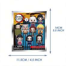 Crunchyroll 鬼灭之刃商品官方授权盲盒 3D 祢豆子钥匙扣盲袋神秘动漫人物钥匙扣收藏人物包括炭治郎祢豆子善逸伊之助和更多随机一个完美的礼物给粉丝商品非常适合背包包钱包和动漫收藏 - 彩色 - 查看 3