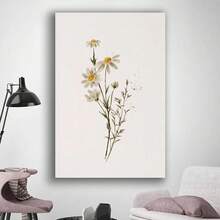 Framed  Wildflower Wall Canvas Art, Wildflower  Wall Art, Wild Flower   Botanical  Print, Farmhouse Home Decor Christmas Wall Art - Đóng khung - Xem 4