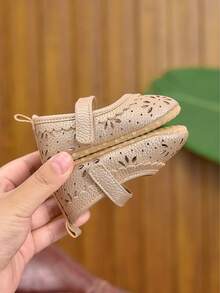 Schuhe für Kleinkind Mädchen, lässige flache Schuhe mit weicher Sohle, geeignet für drinnen und draußen, Frühling/Sommer/Herbst/Winter, 0–1 Jahre alt