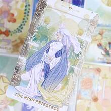 风与阳光塔罗牌，精美艺术设计，派对娱乐卡牌，图案清晰可爱，非常适合节日派对和游戏，节日游戏卡牌，圣诞节，万圣节，生日礼物 - 彩色 - 查看 8