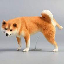 Lustige Auto Shiba Inu Hund Figur Dekoration, realistische Simulation Armaturenbrett Ornament, personalisierte Büro Tisch Dekoration