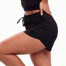 Short Canelado Liso – Look Versátil - Preto - Visão 3