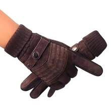 Winter Warm Gloves Men's Cycling Motorcycle Windproof Warm Leather Touch Screen Mittens Thickned Anti-Slip Gloves Winter Gear Snow Gloves - Multicolor - View 10