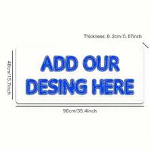 1pc Customized Large Size Mouse Pad - Customized Extended Mouse Pad With Non-Slip Rubber Bottom, Smooth Surface - Ideal For ESports Professionals/Gamers/Desktop/Office